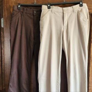 Women's Lee Sinfully Soft Casual Pants Brown Tan